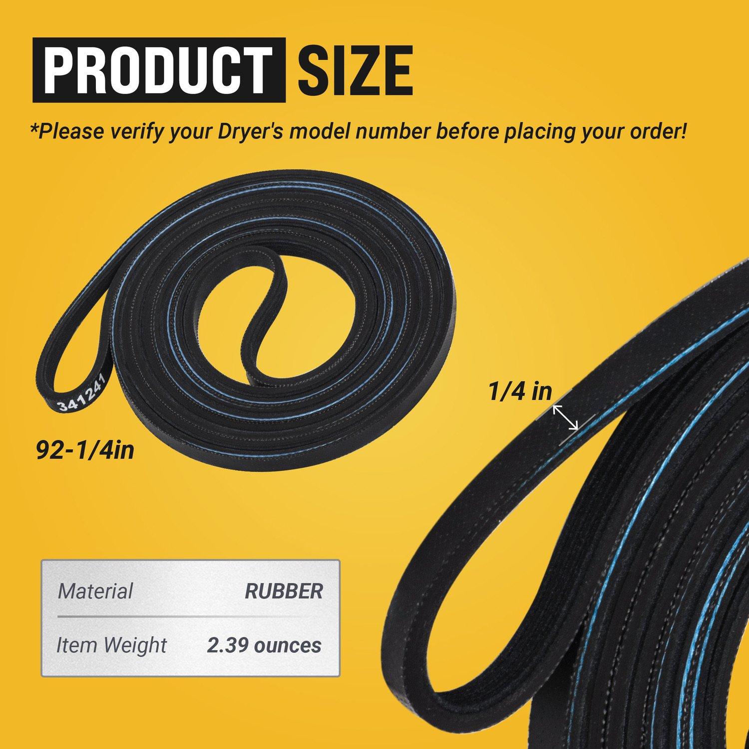 341241 Dryer Drum Belt image 1