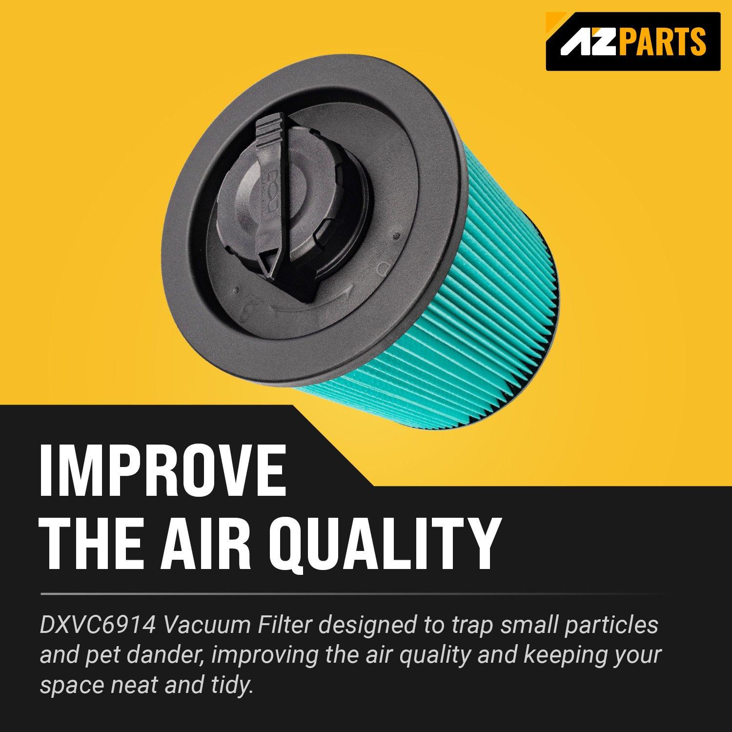 DXVC6914 HEPA Cartridge Filter for 6-16 Gallon DeWalt Wet/Dry Vacuum Cleaner image 1