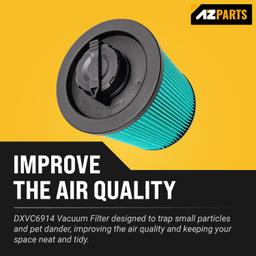 DXVC6914 HEPA Cartridge Filter for 6-16 Gallon DeWalt Wet/Dry Vacuum Cleaner thumbnail 1