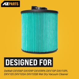 DXVC6914 HEPA Cartridge Filter for 6-16 Gallon DeWalt Wet/Dry Vacuum Cleaner thumbnail 2