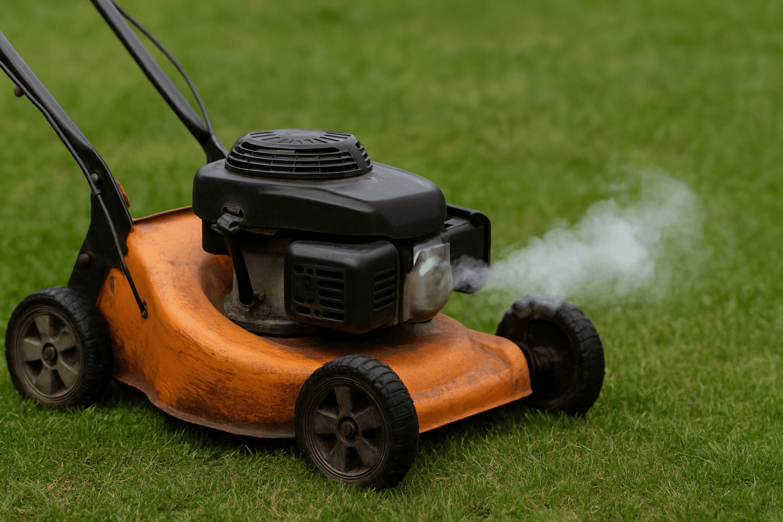 Why Is My Lawn Mower Smoking? Common Causes and Fixes image