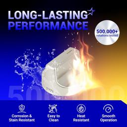 [Lifetime Warranty] W11159630 W11023139 Surface Burner Knob Control Knob Compatible with Whirlpool Gas Range - Replaces KIP 5T09 AP6284486 4813782 PS12347845 - Stainless Steel - Pack 5 thumbnail 5