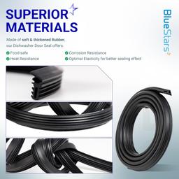 [Lifetime Warranty] 00494772 Dishwasher Door Gasket Seal - Compatible with Samsung, Kenmore, Bosch Dishwashers - Replace 494772 2077491 AP434178 PS4222432 AP3768902 PS3472895 PS8723143 thumbnail 6