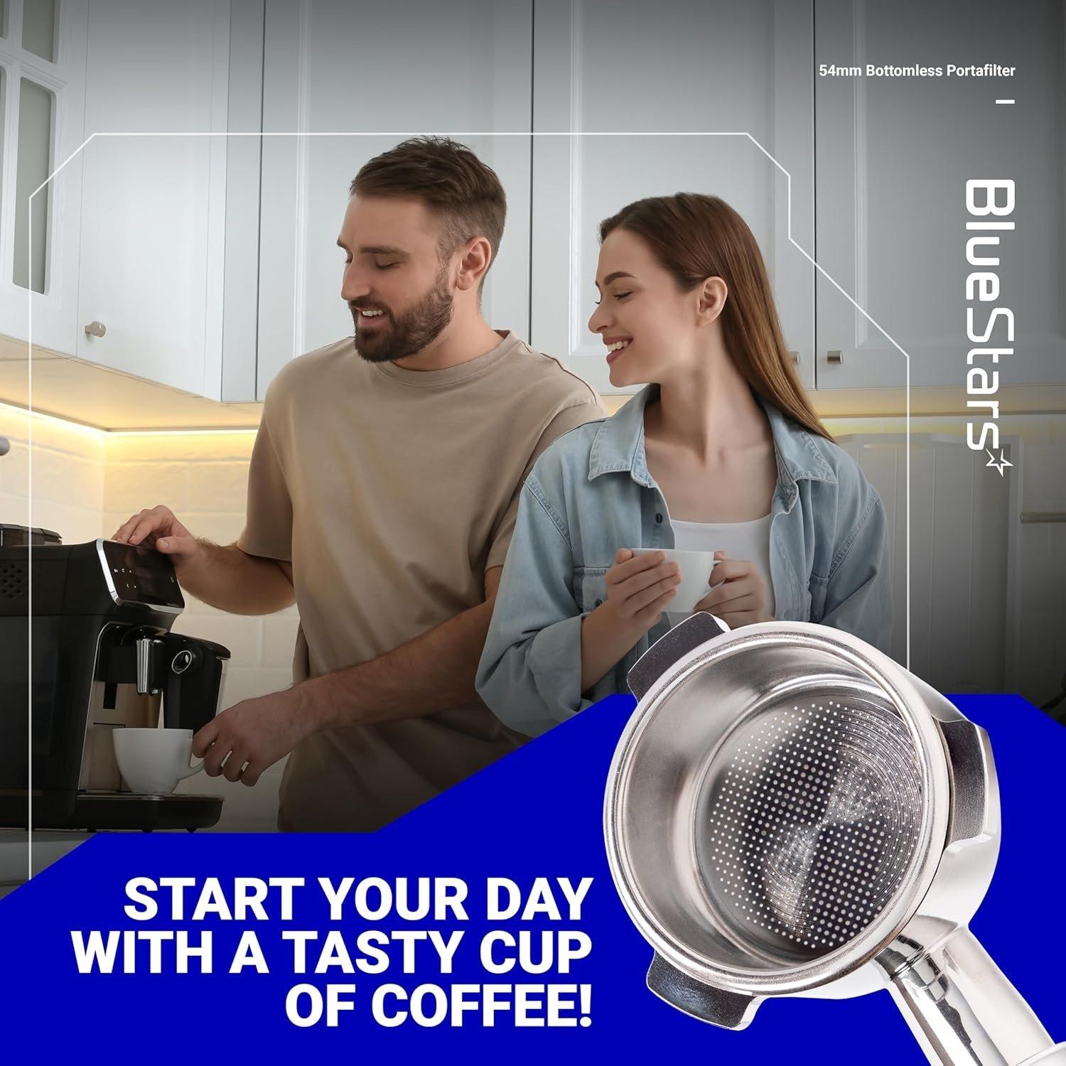 [Lifetime Warranty] 54mm Bottomless Portafilter Espresso image 3