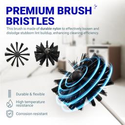 [Lifetime Warranty] 60 Feet Dryer Vent Cleaner Kit with Drill Attachment - Extends Up to 60 ft, Works with or Without Power Drill thumbnail 3