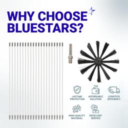 [Lifetime Warranty] 60 Feet Dryer Vent Cleaner Kit with Drill Attachment - Extends Up to 60 ft, Works with or Without Power Drill thumbnail 8