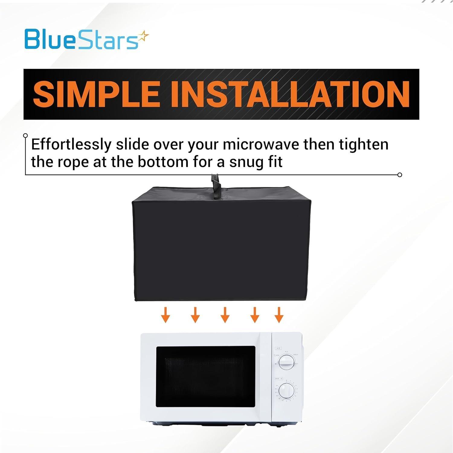 [Lifetime Warranty] Microwave Oven Dust Cover - High-Quality 210D Oxford Fabric - Ideal Protection for Toaster Oven, Air Fryer - 20.9" x 15.7" x 12.4" image 1