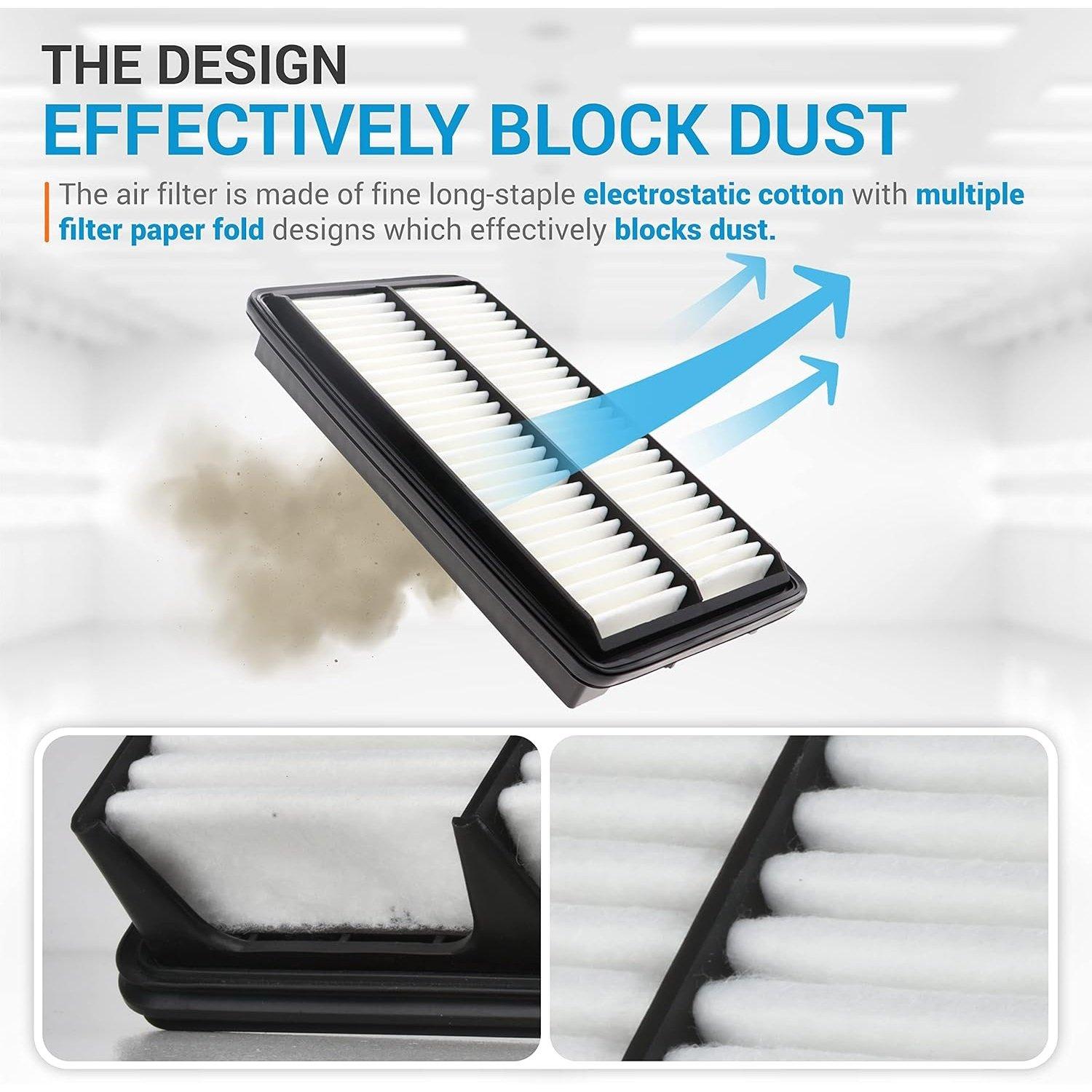 [Lifetime Warranty] XA10486 Engine Air Filter for Honda - Replaces CA12061 WA10339 PA99178 image 6