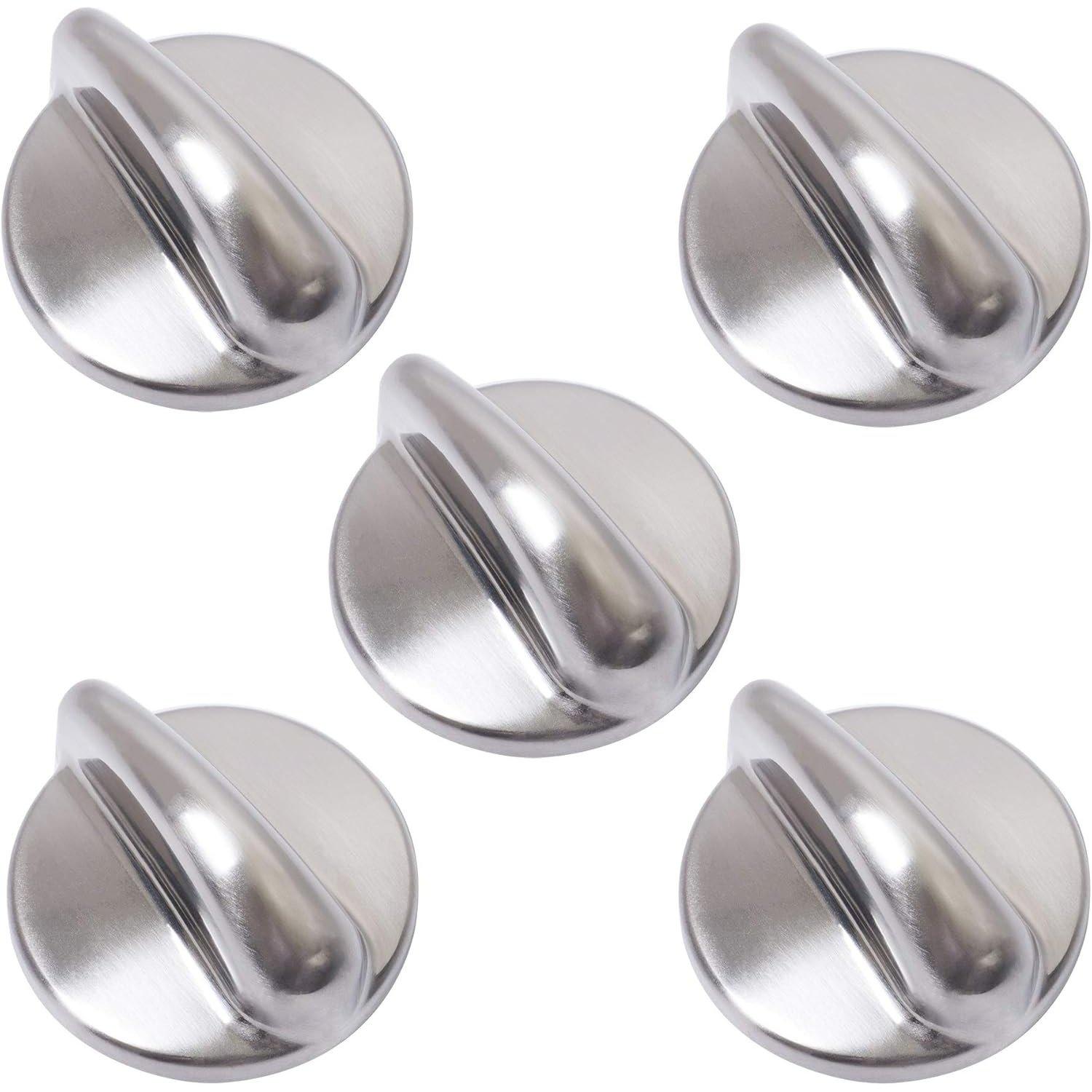 5 Packs WB03K10303 Cooktop Metal Control Knob image 0