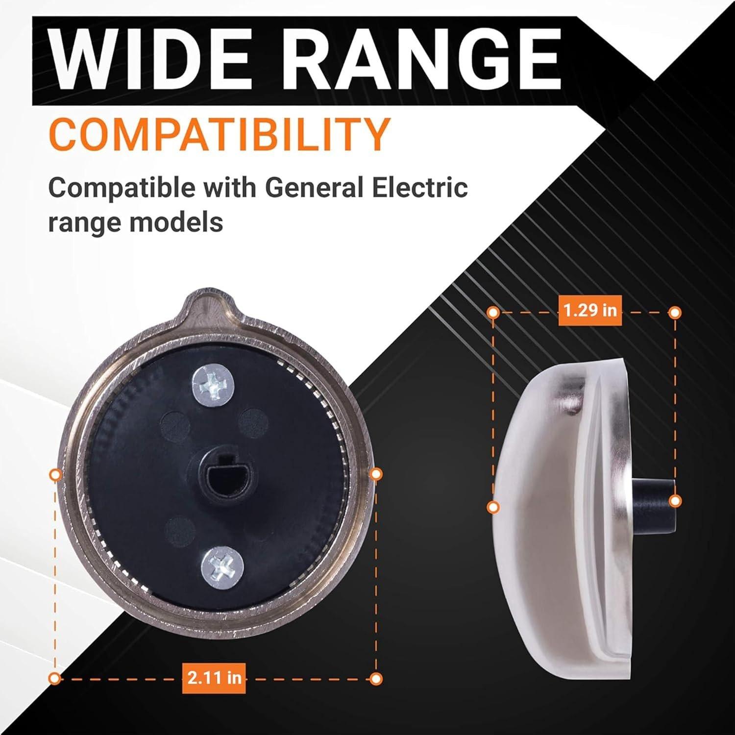 5 Packs WB03K10303 Cooktop Metal Control Knob image 2