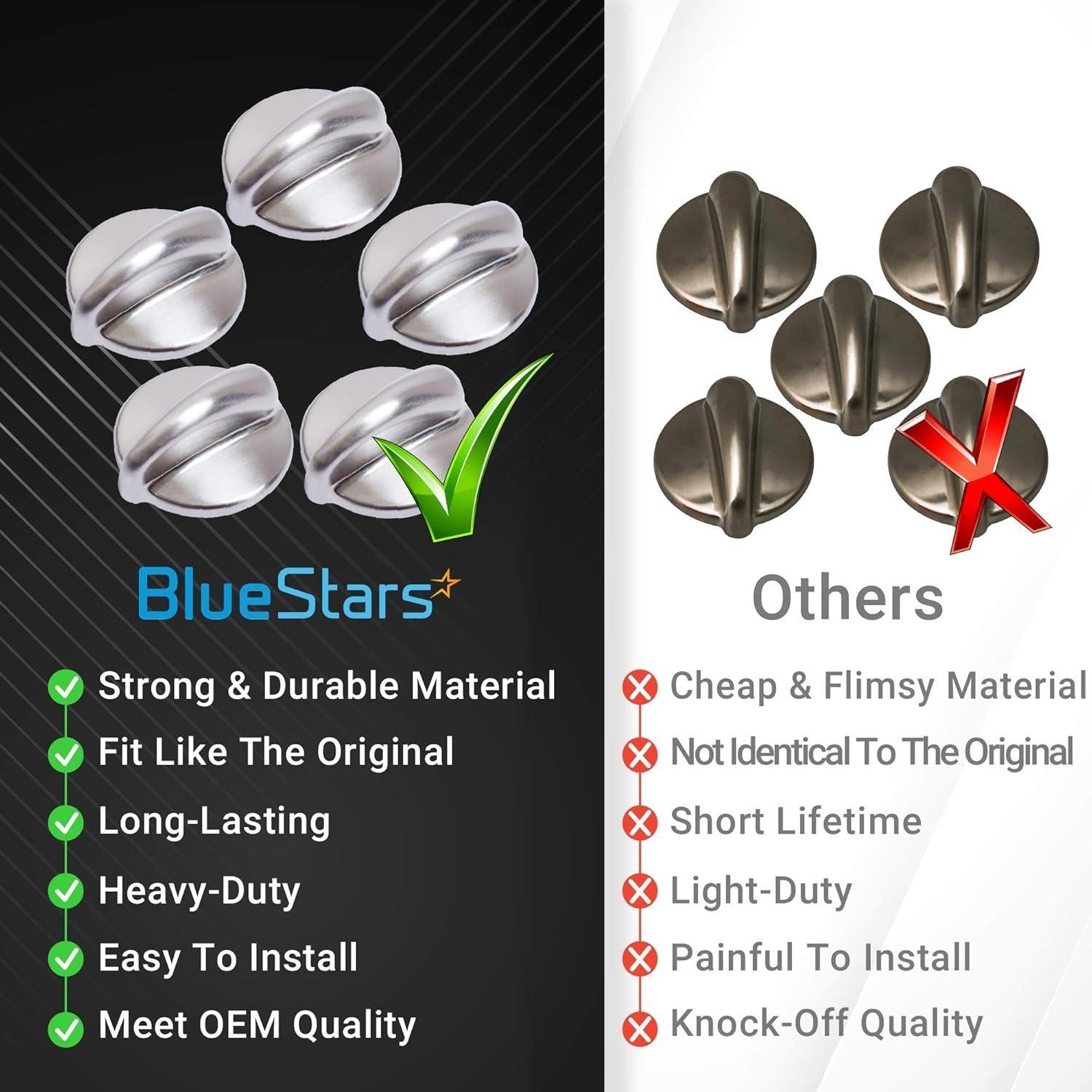 5 Packs WB03K10303 Cooktop Metal Control Knob image 1