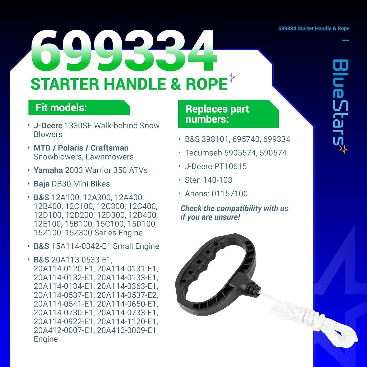 [Lifetime Warranty] 699334 Starter Handle and Rope image 4
