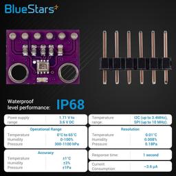 BME280 Digital 3.3V Temperature Humidity Sensor thumbnail 6