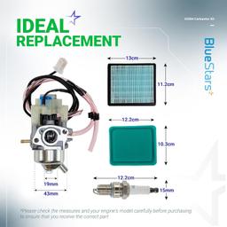 [Lifetime Warranty] 63584 Carburetor Kit - Fit Huayi Predator 3500 Watts Inverter Generator 63584 Carb 3500W with Gaskets, Air Filter, Spark Plug, Fuel Line - Replaces 16100-ZL0-D66 16100-Z0V-D12 16100-ZL0-D65 thumbnail 6