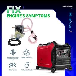 [Lifetime Warranty] 63584 Carburetor Kit - Fit Huayi Predator 3500 Watts Inverter Generator 63584 Carb 3500W with Gaskets, Air Filter, Spark Plug, Fuel Line - Replaces 16100-ZL0-D66 16100-Z0V-D12 16100-ZL0-D65 thumbnail 2