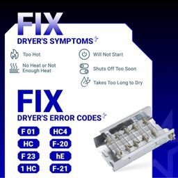 [Lifetime Warranty] 279838 W10724237 3403585 Dryer Heating Element - Compatible with Whirlpool Amana Maytag Kitchenaid Kenmore 70 80 110 Series WED4815EW1 MEDC465HW0 NED4655EW1-3398064, 8565582 thumbnail 6