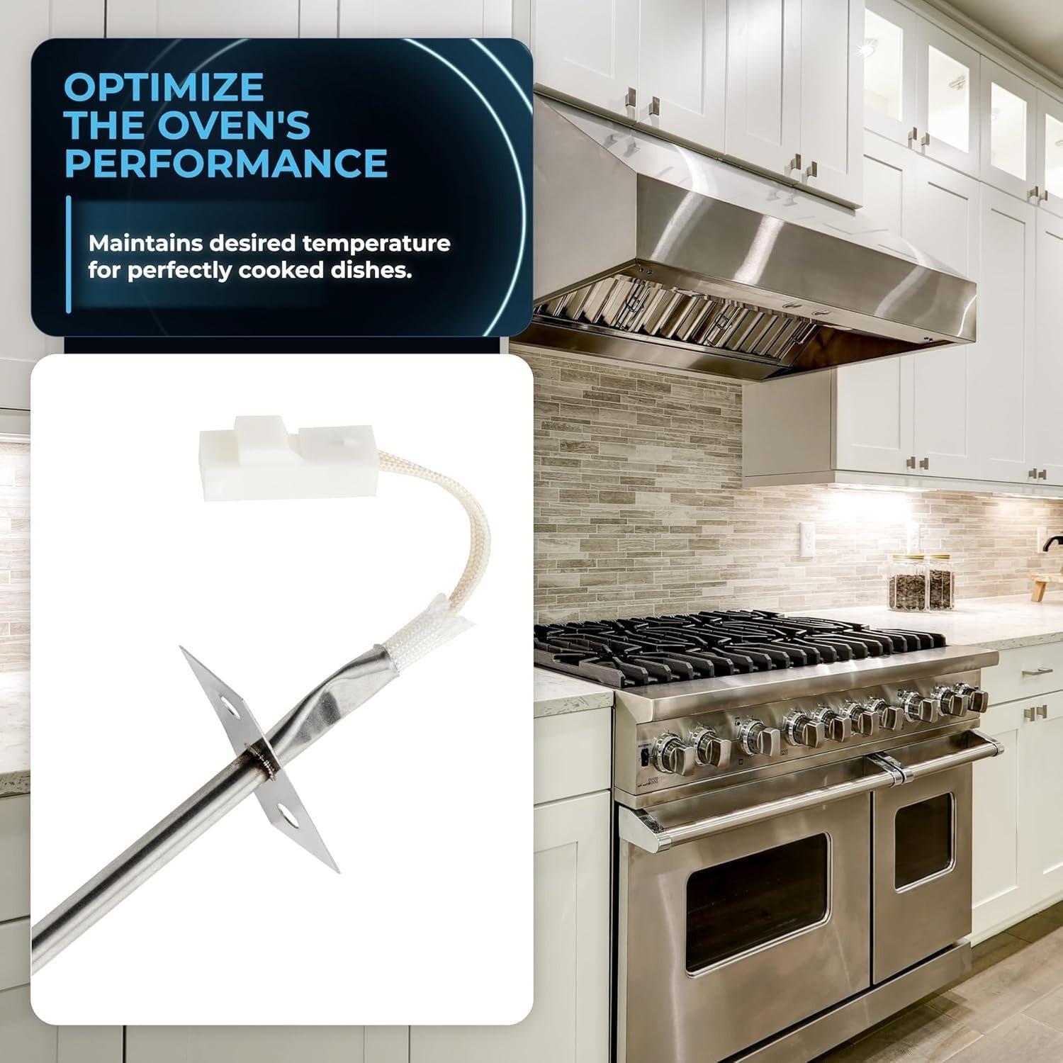 [Lifetime Warranty] 316233902 Oven Temperature Sensor - Compatible with Frigidaire Kenmore Range Thermistor - Replaces PS12724046, PD00052458, AP6888260, 316217008, 316233902, 316233903, 4929364 - Pack of 2 image 4