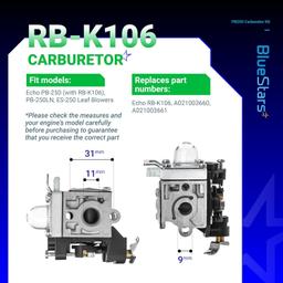 [Lifetime Warranty] RB-K106 PB250 Carburetor thumbnail 1