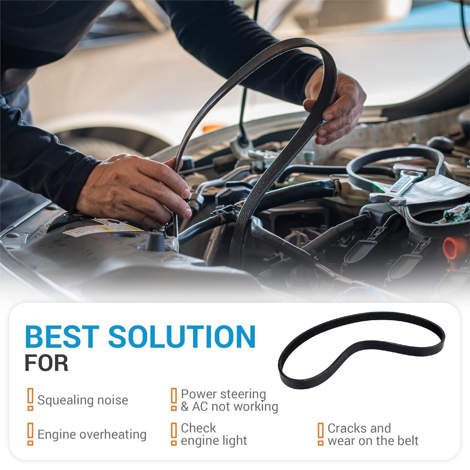6K841 Standard V-Ribbed Serpentine Belt image 1