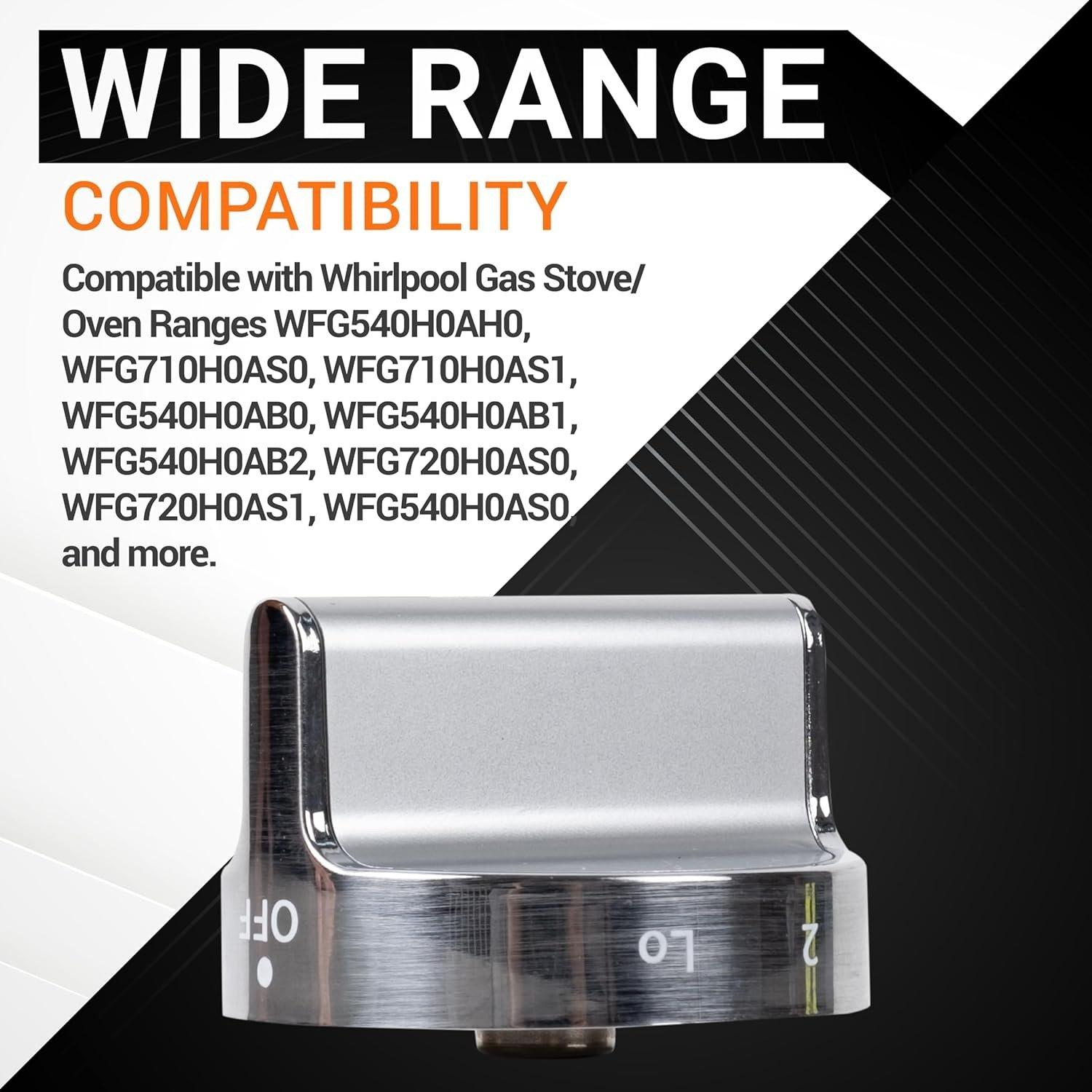 W10766544 Gas Stove Knobs - Pack of 5 image 2