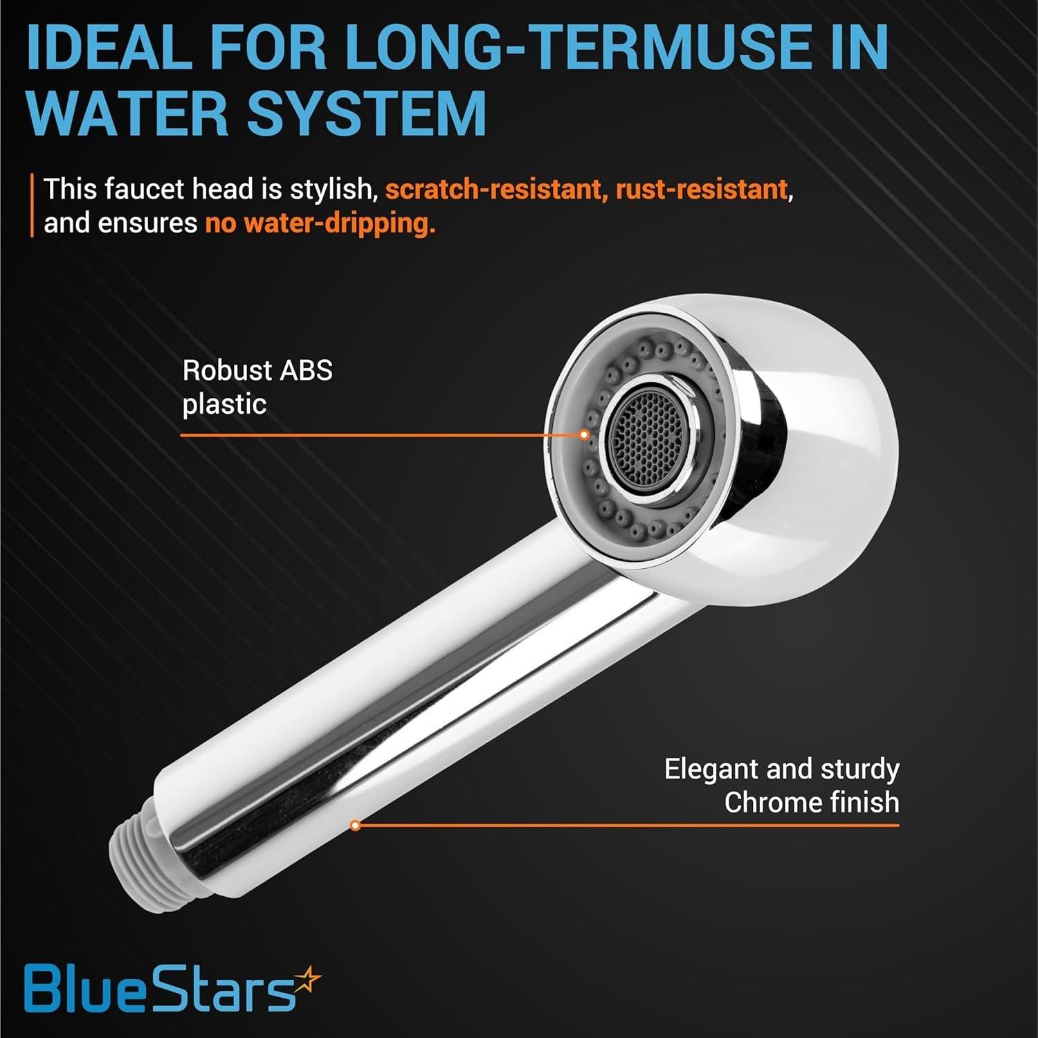 [Lifetime Warranty] Pull Down Bathroom Sink G1/2 13/16 Inch Male Sprayer Head image 3