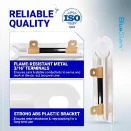 [Lifetime Warranty] 3392519 Dryer Thermal Fuse - Compatible with Whirlpool Kenmore - Replaces AP6008325 G4AP0500 3388651 694511 80005 WP3392519VP - Pack of 2 thumbnail 5