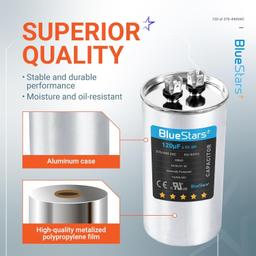 [Lifetime Warranty] 120 uF MFD 370/440 VAC Â±5% Round Run Capacitor 50/60 Hz - Fits AC Motor Run, Fan Start, Condenser thumbnail 8