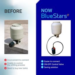 [Lifetime Warranty] 3 Feet Propane Refill Adapter Hose - Propane Extension Hose Fill 1 LB Bottles from Large 5-40LB Gas Tank (QCC Type1 Inlet) - with Sealing Tape, 350PSI High Pressure, CSA Certified thumbnail 1