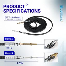 [Lifetime Warranty] 39354R.S Drive Belt for 7FT Garage Door thumbnail 2