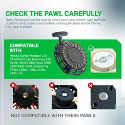 212CC Pull Start Recoil Starter Assembly thumbnail 5