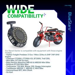 212CC Pull Start Recoil Starter Assembly thumbnail 2