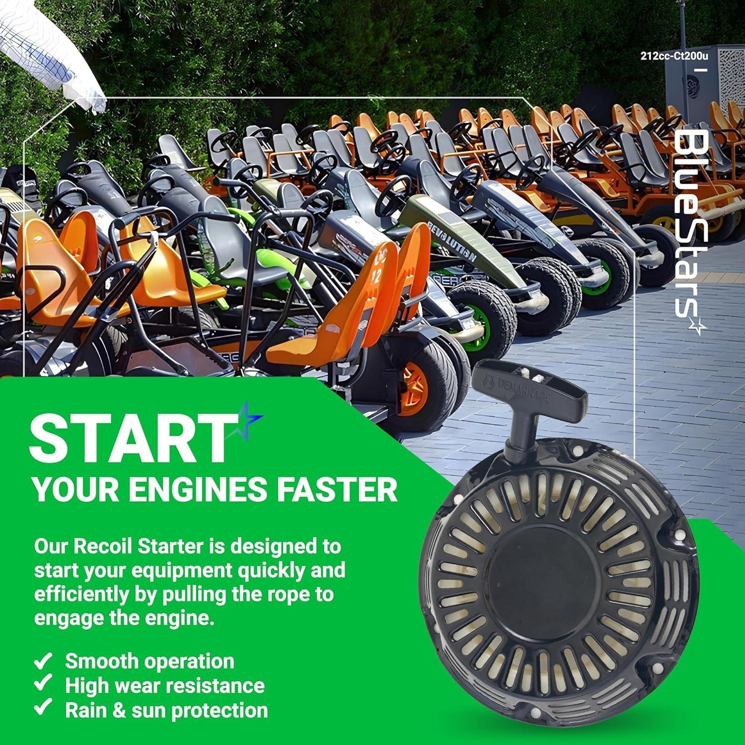 212CC Pull Start Recoil Starter Assembly image 3