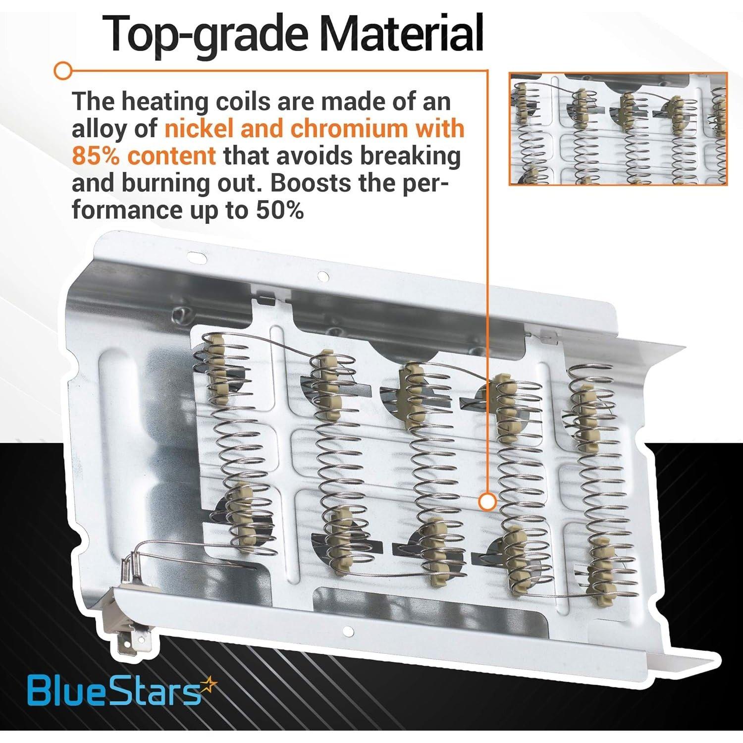 279838 Dryer Heating Element 3387134 3977767 Dryer Thermostat 3392519 Thermal Fuse Dryer Repair Kit image 1