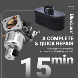 [Lifetime Warranty] 15004-0985 Carburetor Kit - Compatible with Kawasaki FR691V FS691V Engine - 15004-0829 Carb w/Air Filter, Fuel Filter, Fuel Pump, Spark Plug, Manual Valve, Gaskets thumbnail 4