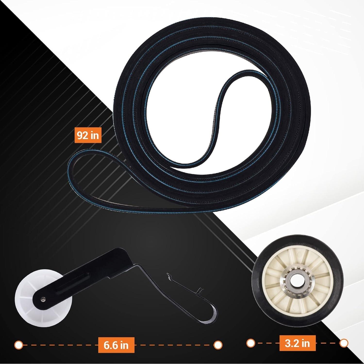 4392065 Dryer Repair Kit (Belt 341241, Idler 691366, Rollers 349241T), 3406107 Door Switch image 7