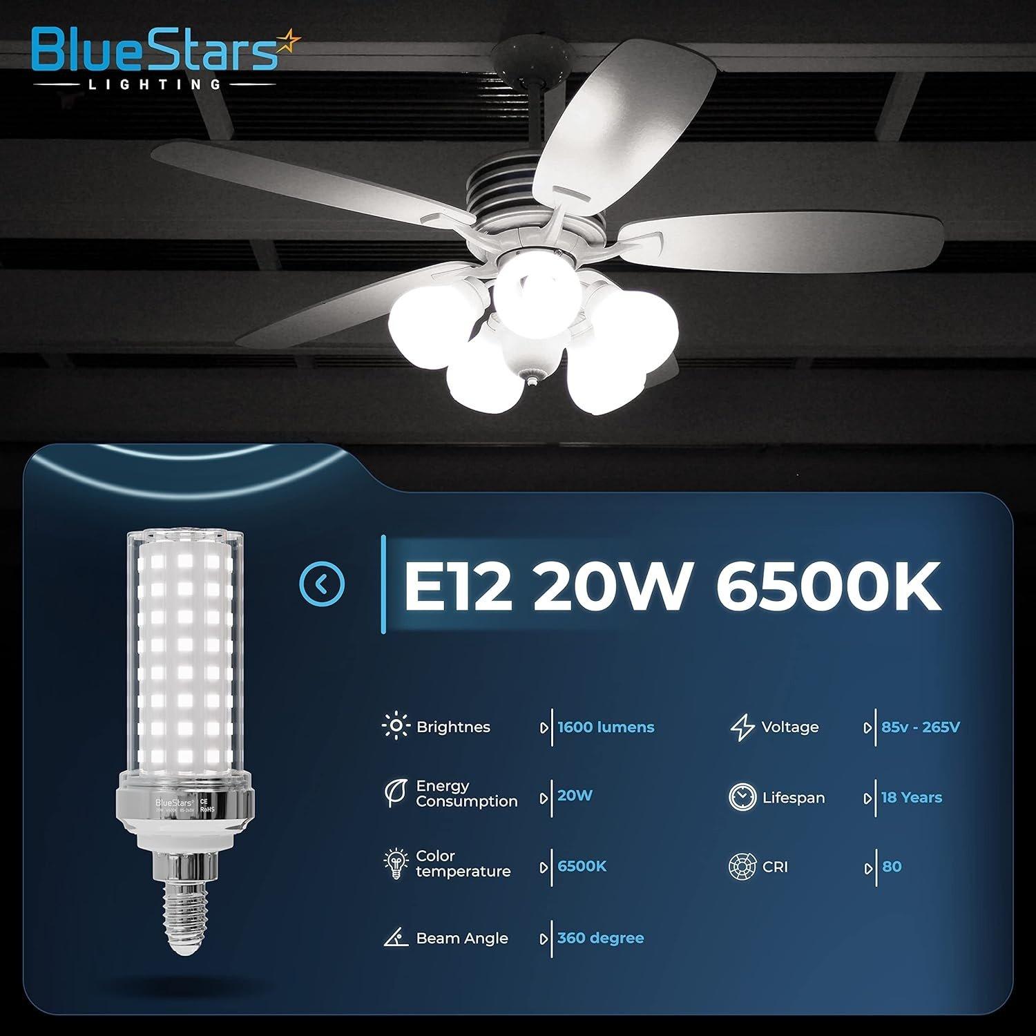 [Lifetime Warranty] E12 20W LED Corn Light Bulbs [4.5in] - Pack of 4 image 1