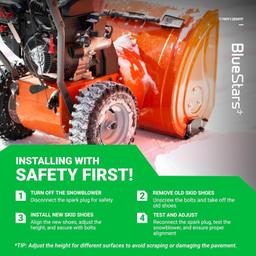 [Lifetime Warranty] 1740912BMYP Snowblower Skid Shoes Height Adjustment thumbnail 6