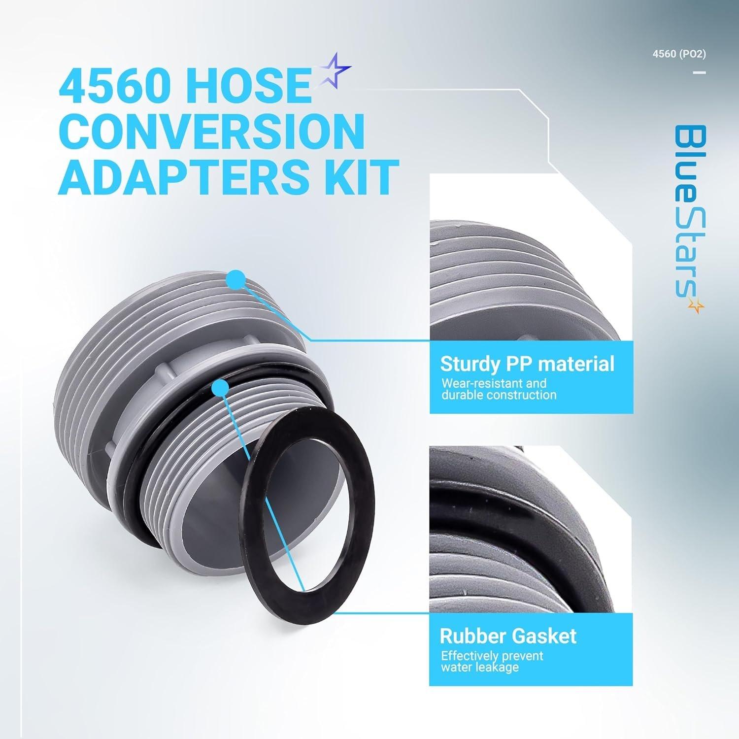 [Lifetime Warranty] 40mm to 1 1/2 Inch Conversion Kit - Pool Hose Adapter image 2