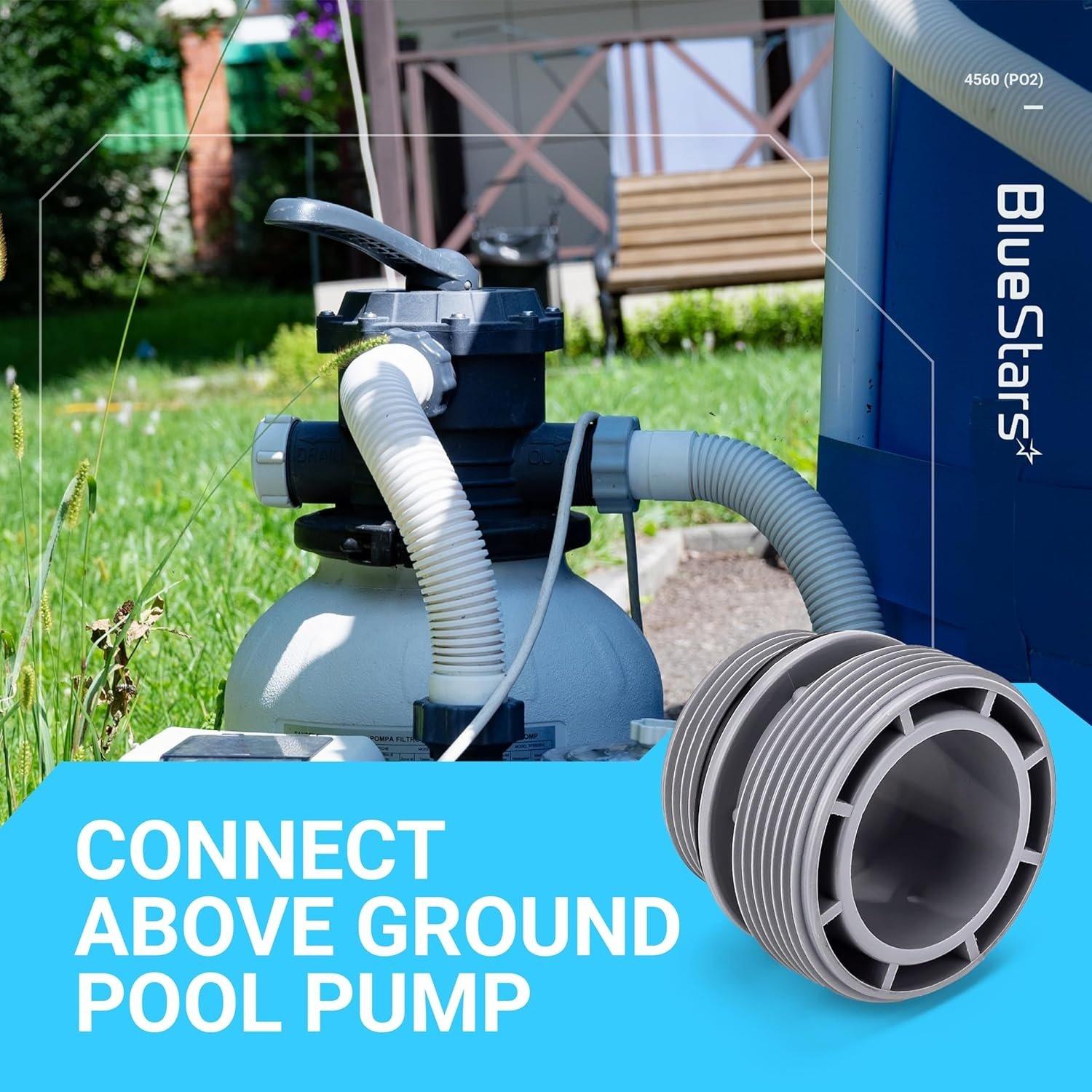 [Lifetime Warranty] 40mm to 1 1/2 Inch Conversion Kit - Pool Hose Adapter image 6