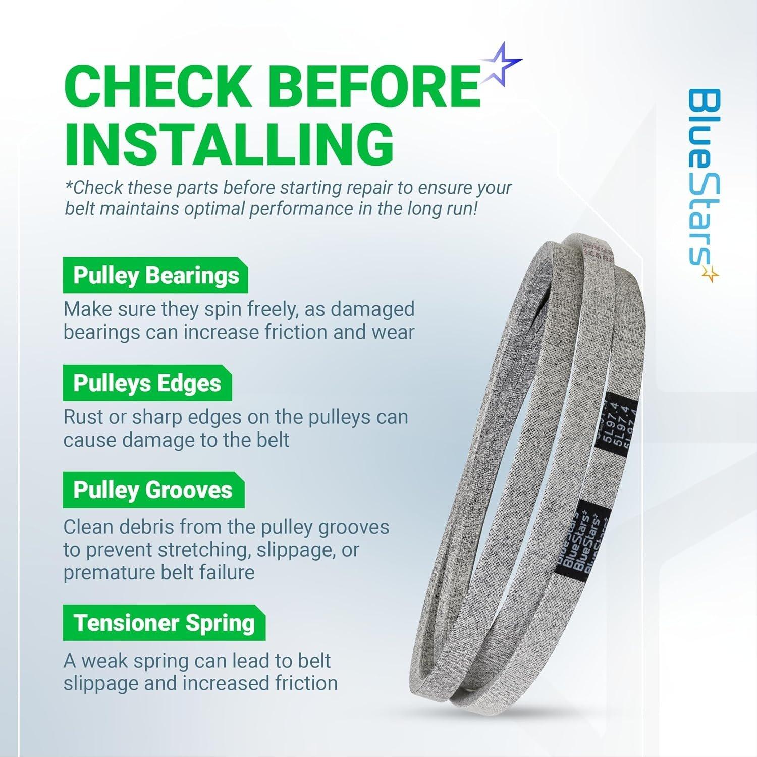 [Lifetime Warranty] Mower Deck Drive Belt 174883 5/8" x 97.4" image 6