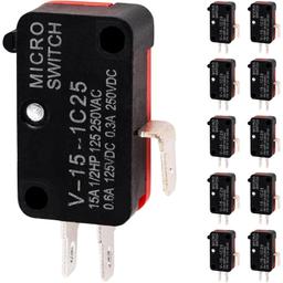 [Lifetime Warranty] V-15-1C25 Micro Limit Switch Blade Momentary - Pack of 10 thumbnail 0