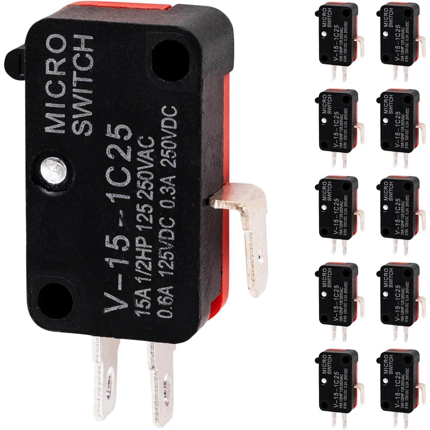 [Lifetime Warranty] V-15-1C25 Micro Limit Switch Blade Momentary - Pack of 10 image 0