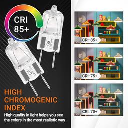 WB25X10019 G8 T4 Bi-Pin Shorter Halogen Light Bulb - Pack of 3 thumbnail 2