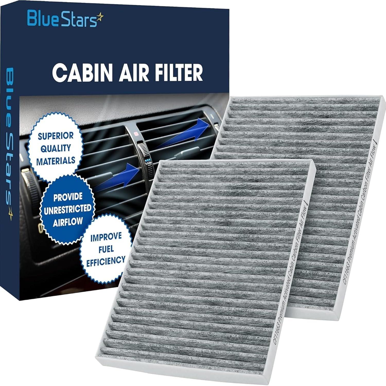 [Lifetime Warranty] CF11663 Activated Cabin Carbon Air Filter - Pack of 2 image 0