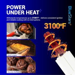 [Lifetime Warranty] DG94-01012A Gas Oven Igniter - Compatible with Samsung Oven Range Stove (NX58H95 NX58H99 NX58H NX58J NX58K NX58M NX58N series) - Replaces 4011538 AP5967723 PS5967723 EAP11720750 thumbnail 4