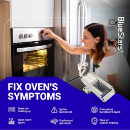 [Lifetime Warranty] DG94-01012A Gas Oven Igniter - Compatible with Samsung Oven Range Stove (NX58H95 NX58H99 NX58H NX58J NX58K NX58M NX58N series) - Replaces 4011538 AP5967723 PS5967723 EAP11720750 thumbnail 3