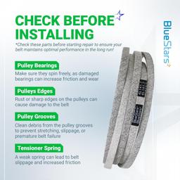 [Lifetime Warranty] Lawn Mower Deck Belt GX21833 1/2" x 141.7" thumbnail 6