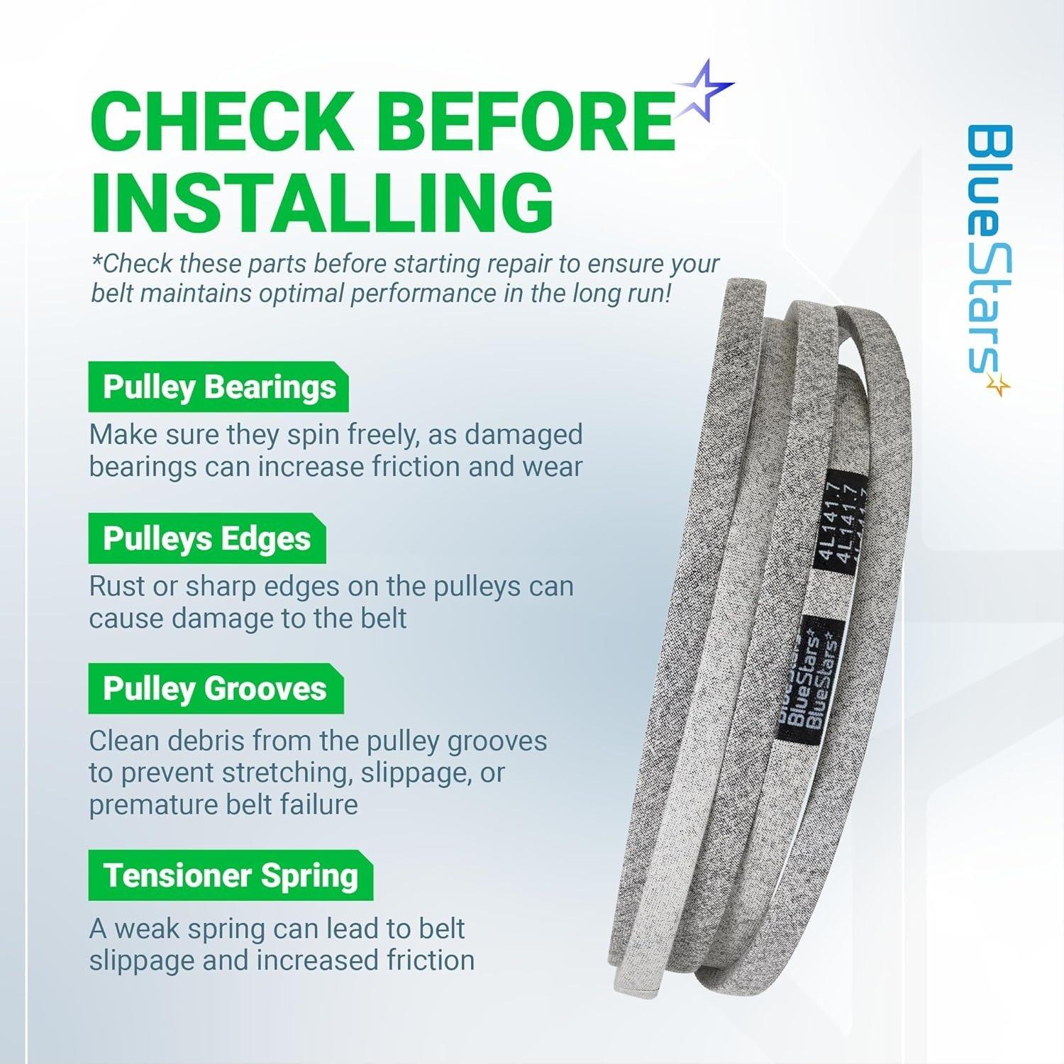 [Lifetime Warranty] Lawn Mower Deck Belt GX21833 1/2" x 141.7" image 6