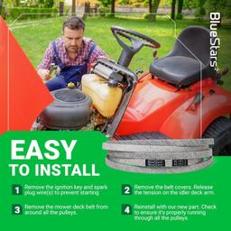 [Lifetime Warranty] Lawn Mower Deck Belt GX21833 1/2" x 141.7" thumbnail 2