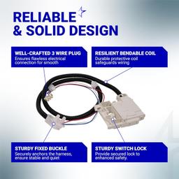 [Lifetime Warranty] WH08X32657 WH08X31222 WH08X37937 Washer Lid Lock and Harness Kit - Fit for GE Washer GTW335ASN2WW GTW465ASN2WW GTW465ASN9WW HTW240ASK6WS thumbnail 3